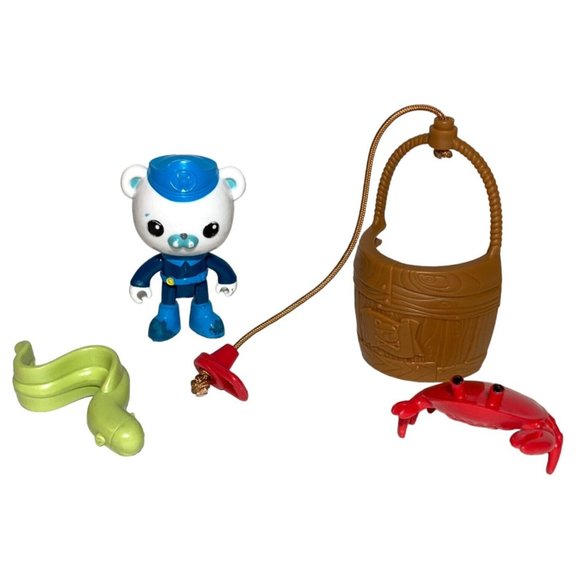 Octonauts Captain Barnacles Green Eel Hanging Barrel Red Crab Octopod Adventure - Picture 1 of 16